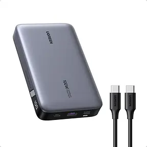 UGREEN Nexode Powerbank 20.000 mAh (100 W, 2x USB-C + 1x USB-A)