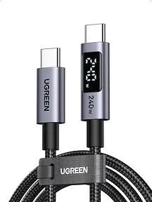 UGREEN USB-C Kabel 240 W PD 3.1 mit E-Marker und Display (2 m)
