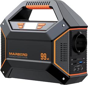 MARBERO Powerbank mit Steckdose 99 Wh / 27.000 mAh, 230 V / 150 W